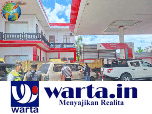 Polres Aceh Barat Bersama TNI dan Polisi Militer Tertibkan Antrian BBM Subsidi di SPBU