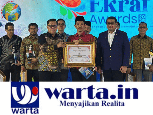 Bupati Aceh Barat Raih Penghargaan Serambi Ekraf Awards 2025 atas Inovasi Eceng Gondok
