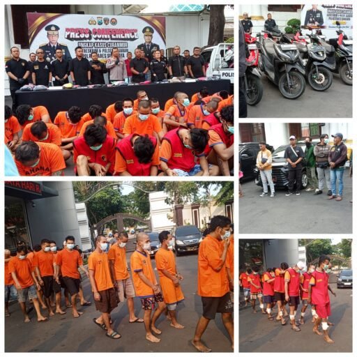Polrestabes Surabaya dan Jajaran Ungkap Kasus Curanmor Sepanjang Juli-Agustus 2025