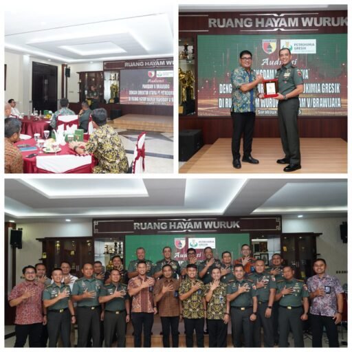 Perkuat Sinergitas, Pangdam Brawijaya Terima Audiensi Dirut PT Petrokimia Gresik