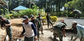 Program TMMD ke-125 Reguler Kodim 0428/MM Hari ke-13 Berjalan Sukses dan Penuh Semangat