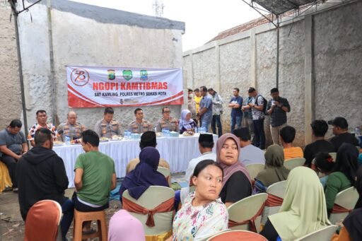 Perkuat Kemitraan, Polres Metro Bekasi Kota Gelar ‘Ngopi Kamtibmas’ Bersama Warga Sumurbatu