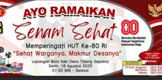 Memperingati HUT RI ke-80, Pemerintah Desa Talang Sepakat Mengadakan Lomba Senam Sehat