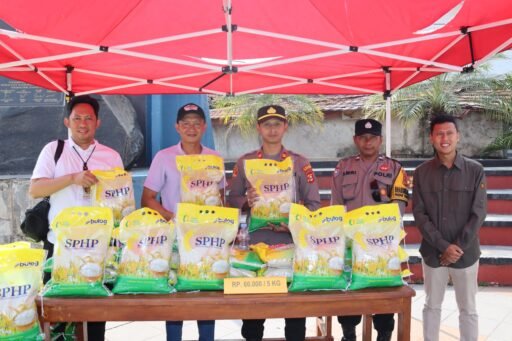 Polsek Lawang Kidul Gelar Gerakan Pangan Murah, 2 Ton Beras Ludes Dalam 90 Menit