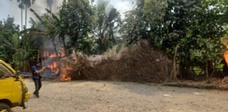 Polda Sumut Gerebek Sarang Narkoba THM New Blue Star, Barak Narkoba Dibakar