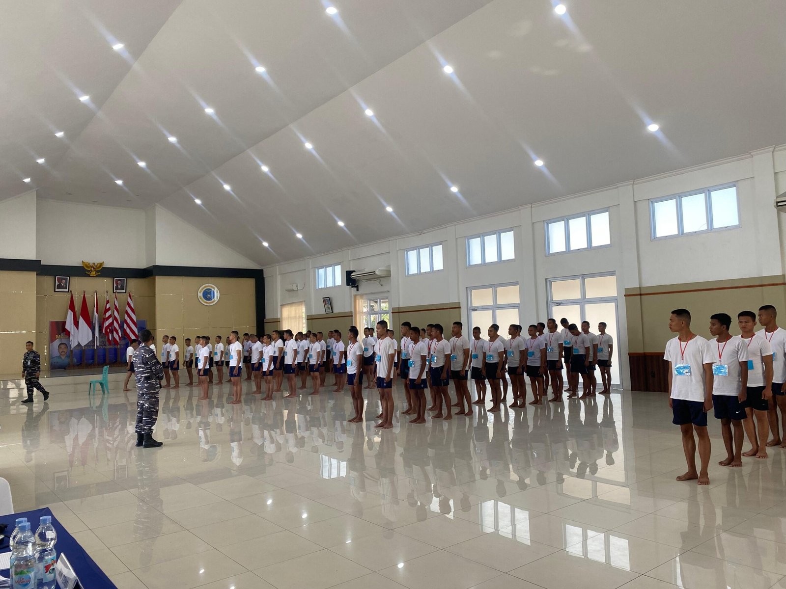 Ratusan Casis Bintara dan Tamtama TNI AL Sub Panda Dumai, Jalani Pemeriksaan Kesehatan Tahap I