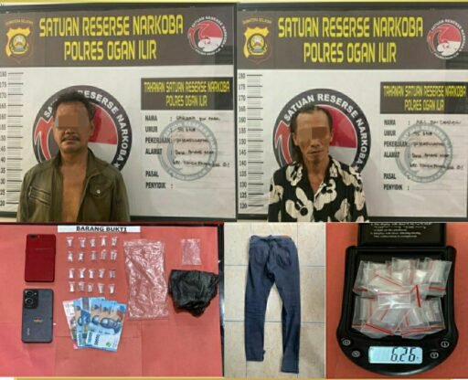 Satres Narkoba Polres OI Ungkap Kasus Narkotika,Amankan Dua Pengedar Beserta BB 20 paket Sabu-sabu