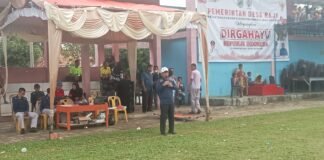 Pemdes Raja Meriahkan HUT RI ke-80 megadakan turnamen bola kaki antar Kampung.