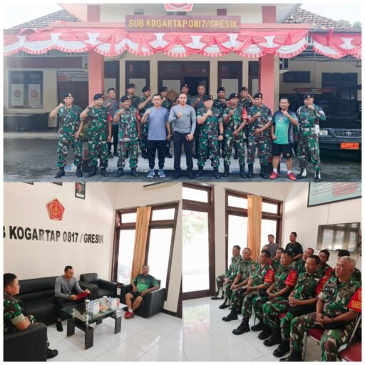 Silaturahmi, Dandim 0817/Gresik Sambangi Sub Kogartap 0817/Gresik