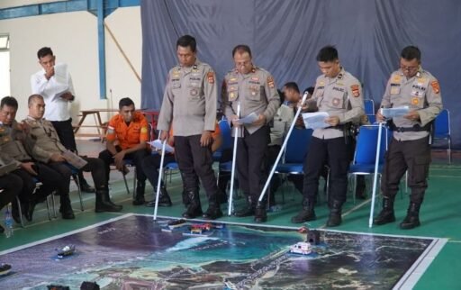 Tactical Floor Game Pengamanan MotoGP Mandalika 2025 digelar Ditpolairud Polda NTB