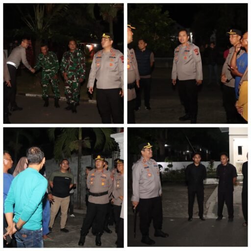Kapolres Nganjuk Pimpin Patroli Malam, Pastikan Keamanan Obyek Vital