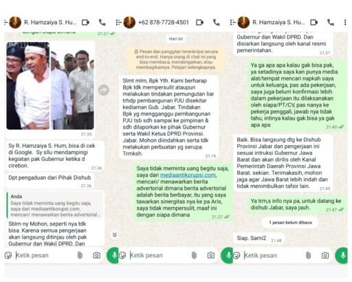 Intimidasi Wartawan Soal Proyek PJU, Profesi Pers Dilecehkan dengan Klaim Kedekatan Pejabat