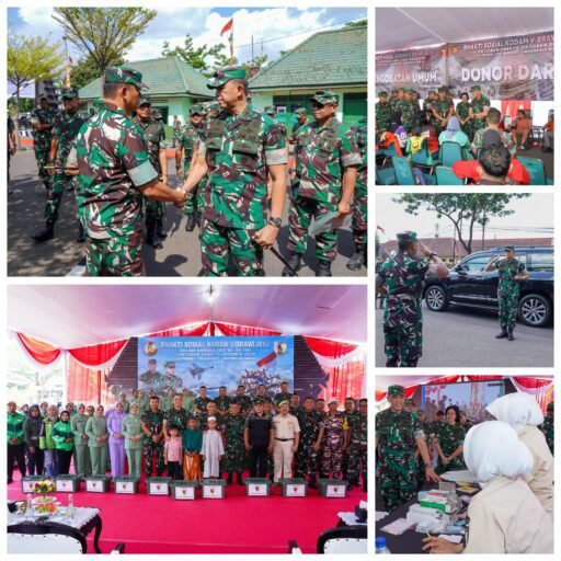 Pangdam Brawijaya Tinjau Pelaksanaan Baksos di Kodim 0830/Surabaya