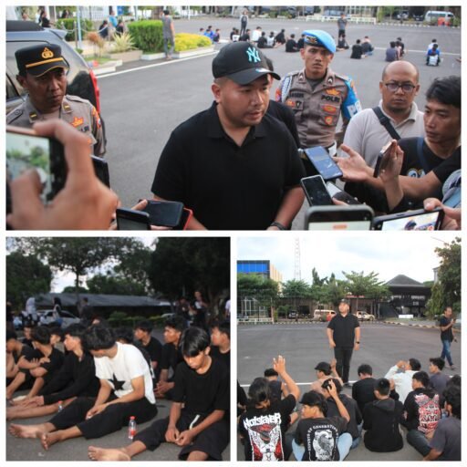 Polres Tuban Amankan dan Beri Pembinaan 38 Oknum Pesilat Konvoi di Jalan Raya