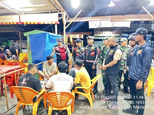 Tim RAGA Polres Meranti Gelar Patroli gabungan Antisipasi Premanisme dan Geng Motor