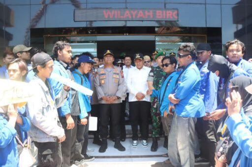 Tiga Kali Aksi Mahasiswa di Mapolresta Sidoarjo Berlangsung Damai dan Kondusif