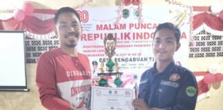 Puncak acara Kemeriahan Desa Pengabuan Timur Pembagikan Hadiah Perlombaan HUT RI ke-80