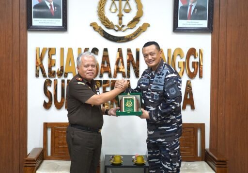 Pererat Hubungan Silaturahmi, Komandan Kodaeral I Gelar Kunjungan Ke Kepala Kejaksaan Tinggi Sumut