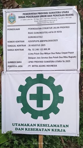 PT.Mitra agung indonesia Di duga Gunakan material tak sesuai Spesifikasi