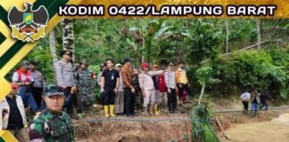 Dandim 0422/Lampung Barat Bersama Bupati & Kapolres Tinjau Lokasi Banjir di Kecamatan Suoh