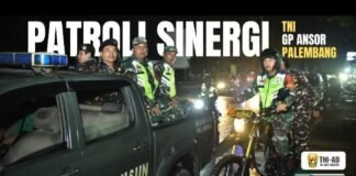 Sinergi TNI dan GP Ansor Palembang Ciptakan Keamanan dan Kenyamanan di Tengah Masyarakat