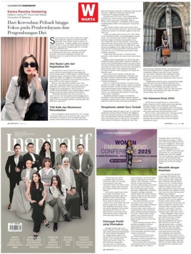 Karina,Wanita yang Menginspirasi dari Kepri Jadi Cover Majalah Inspiratif Nasional Edisi September