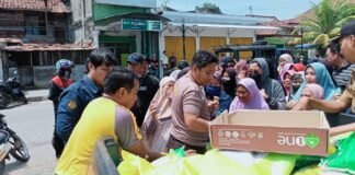 Polsek Lawang Kidul Gelar Gerakan Pangan Murah, 5 Ton Beras Bulog Ludes Terjual