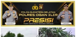 Patroli Terpadu Cegah Karhutla, Polsek Pemulutan Sisir Area Rawan Kebakaran