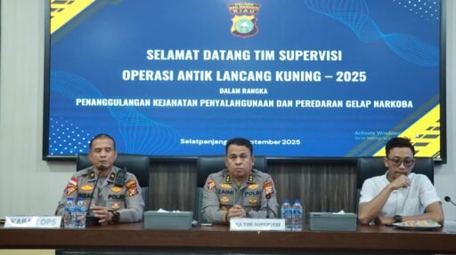 Tim Supervisi Ops Antik Polda Riau Gelar Supervisi Operasi Antik Lancang Kuning 2025