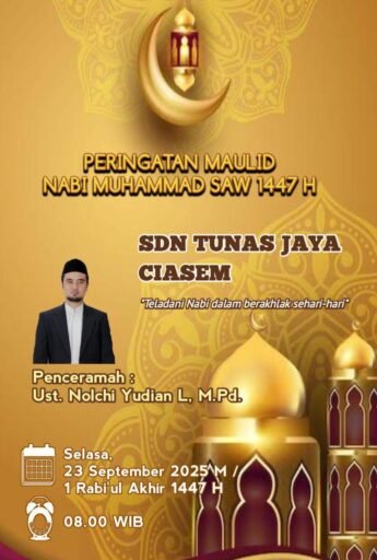 SDN Tunas Jaya Gelar Peringatan Maulid Nabi Muhammad SAW 1447 H