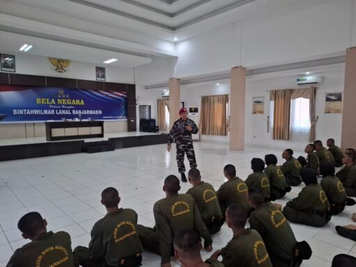 TNI AL Gelar Sosialisasi Bela Negara Kepada Taruna/Taruni Akademi Maritim Nusantara Banjarmasin