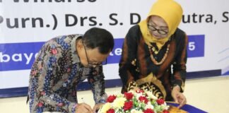 Jabatan Ketua Paguyuban Purna Bhakti Yayasan Hang Tuah Surabaya Diserahterimakan
