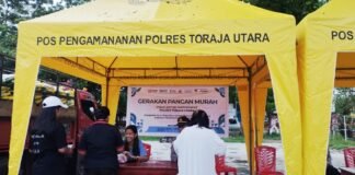 Gerakan Pangan Murah Polres Toraja Utara Bersama Bulog, Jaga Pasokan dan Harga Beras