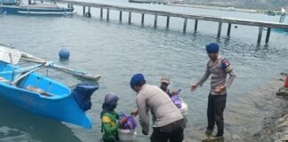 Ditpolairud Polda NTB Sasar Bansos ke Nelayan dan Masyarakat Pesisir Lombok dan Sumbawa
