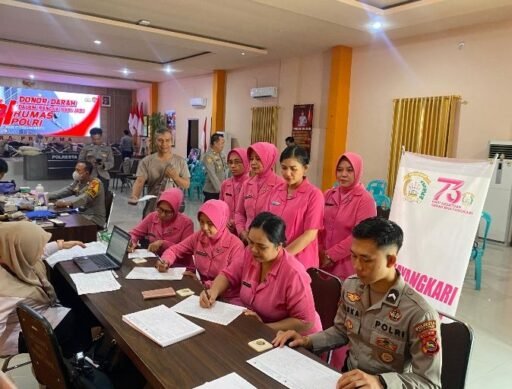Sambut HKGB ke-73, Bhayangkari Cabang Mataram Gelar Donor Darah dan Kegiatan Sosial