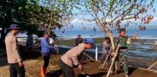 Pantai Dusun Sigi Tertata Rapi Berkat Gotong Royong Polisi, Instansi  dan Warga Pesisir