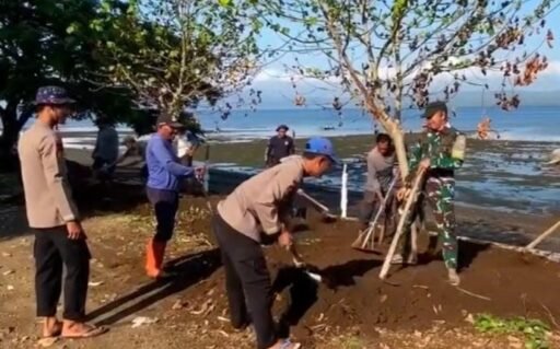 Pantai Dusun Sigi Tertata Rapi Berkat Gotong Royong Polisi, Instansi dan Warga Pesisir