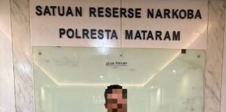 Diduga Pengedar Narkoba Asal Loteng , Polresta Mataram Tangkap dan Sita 25 Klip Sabu Siap Edar