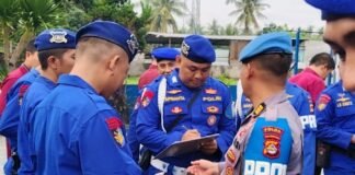 Ditpolairud Polda NTB Gelar Apel Satker dan Pemeriksaan Gaktiblin di Mako Lembar
