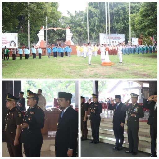Kapolres Nganjuk Hadiri Upacara Hari Sumpah Pemuda ke-97 Bersama Forkopimda