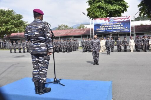 Haru, Bangga & Semangat Baru, Prajurit Kodaeral X Laporan Kenaikan Pangkat dan Ulang Tahun Bersama