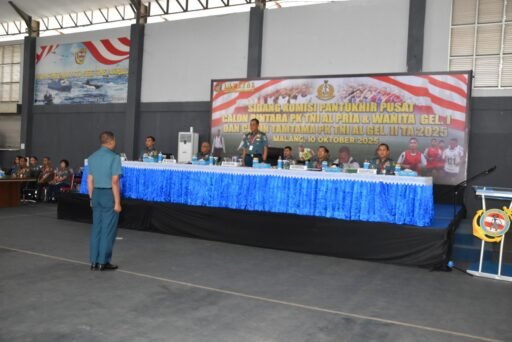 Danlanal Sabang Hadiri Pantukhir Pusat Caba Pria&Wanita serta Cata PK Gelombang II 2025 Di Malang