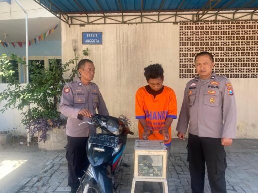 Polsek Kenjeran Amankan Pencuri Kotak Amal di Mushola Al Muwahhidin Surabaya