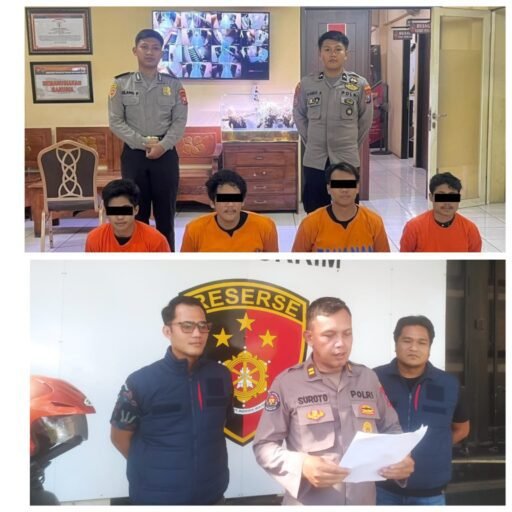 Polres Pelabuhan Tanjungperak Berhasil Amankan Empat Pelaku Pengeroyokan di Konser Hardcore