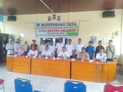 Dalam Rangka Penetapan RKPDes Tahun 2026, Pemdes Betung Selatan Gelar Musrenbangdes