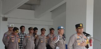 Polres Lamongan Amankan Pertandingan Persela Vs PSS Sleman