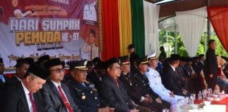 Danlanal Simeulue Hadiri Upacara Bendera Peringatan Hari Sumpah Pemuda Ke-97 Di Simeulue Aceh