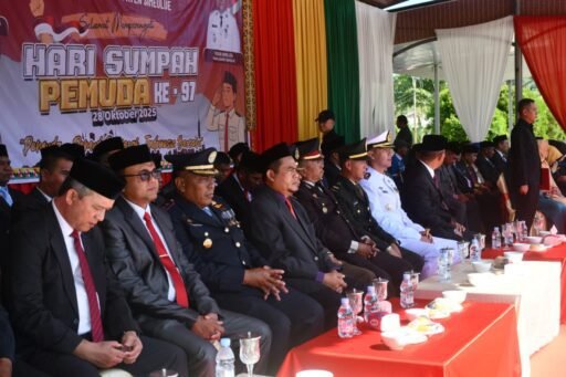 Danlanal Simeulue Hadiri Upacara Bendera Peringatan Hari Sumpah Pemuda Ke-97 Di Simeulue Aceh
