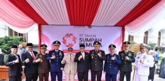 Komandan Lanal Bandung Hadiri Upacara Peringatan Hari Sumpah Pemuda Ke-97 Tahun 2025