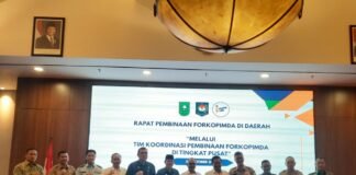 Perkuat Sinergit Forkopimda, Danlanal Dumai Hadiri Pembinaan&Monitoring Evaluasi Forkopimda Pusat